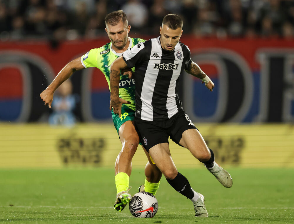 Mateja Milovanović na utakmici Partizana i AEK-iz Larnake u sezoni 2025/26