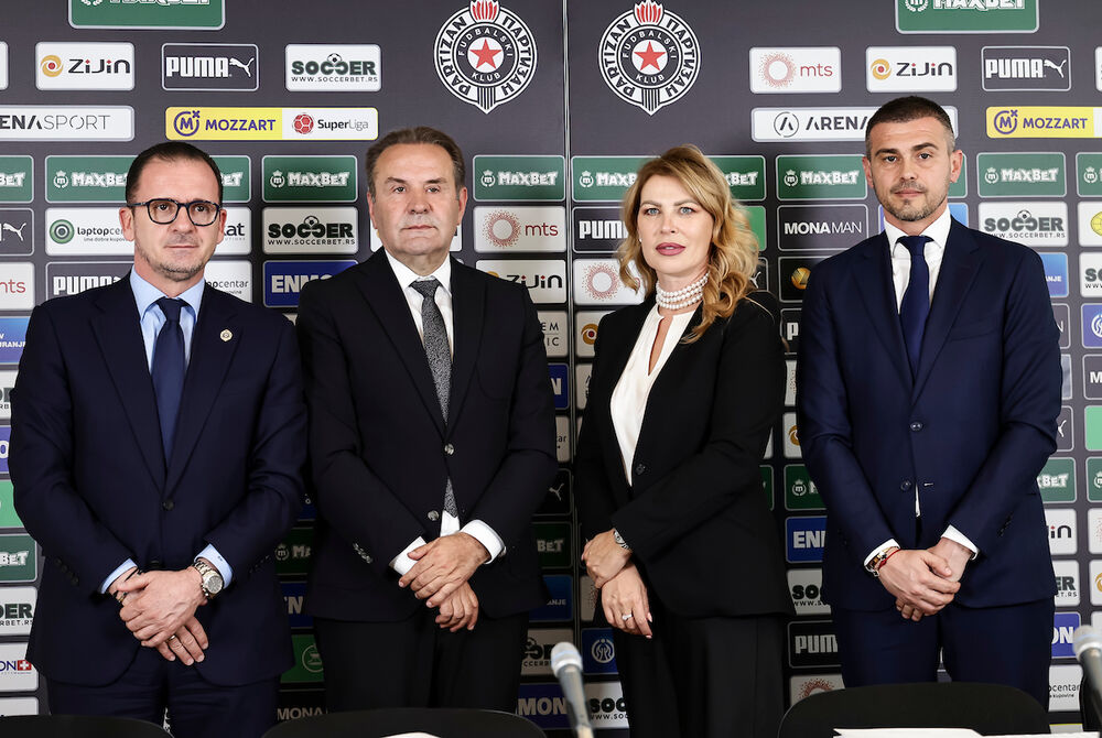 Predrag Mijatović, Milka Forcan, Uprava FK Partizan, Danko Lazović, Rasim Ljajić, FK Partizan