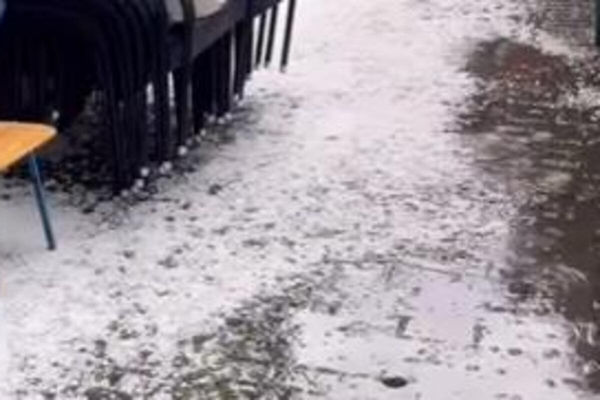 Oluja sa kišom i gradom napravila haos u Vrnjačkoj banji