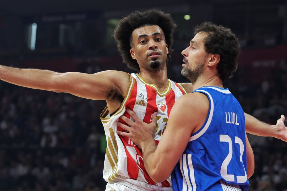 Detalj sa utakmice Crvene zvezde i Real Madrida u sezoni 2025/26 Evrolige
