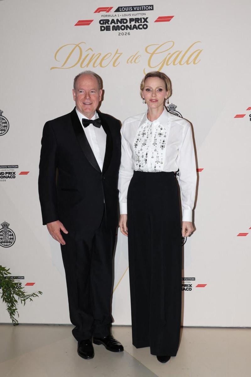 Princ Albert i princeza Šarlin na gala večeri posle trke za Veliku nagradu Monaka