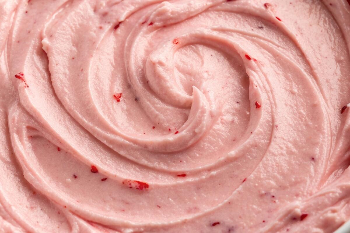 Univerzalni roze fil za torte, kolače ili kremasti dezert u čaši