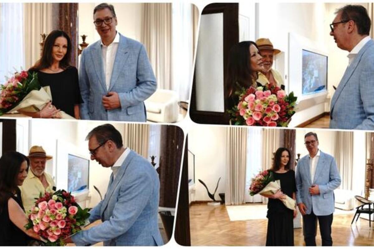 Vučić ugostio Ketrin Zitu Džouns