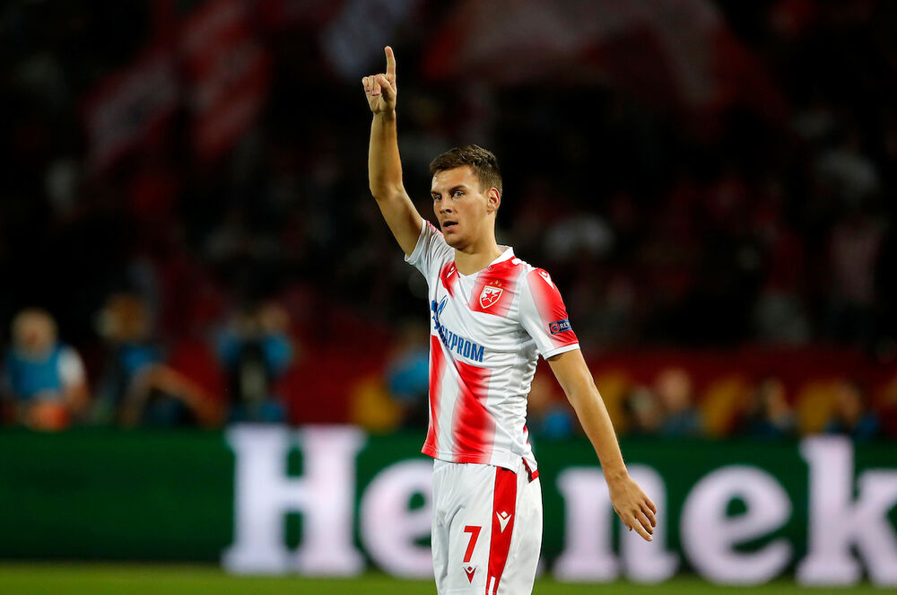 Miloš Vulić u dresu Crvene zvezde