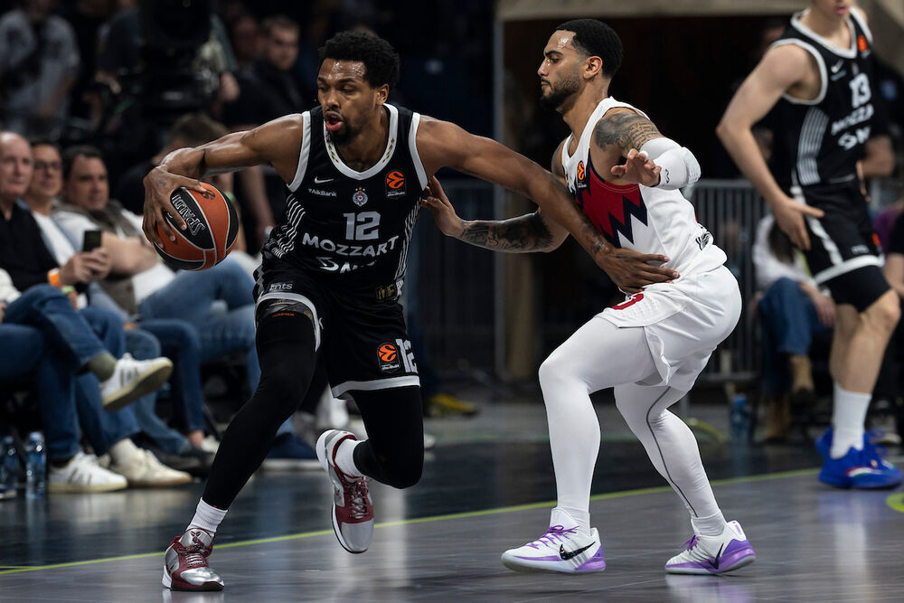 Sterling Braun na utakmici Partizana i Baskonije u sezoni 2025/26 Evrolige