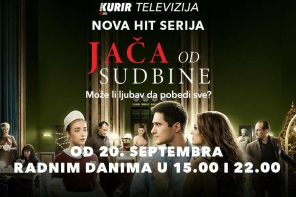 Serija "Jača od sudbine" na Kurir televiziji