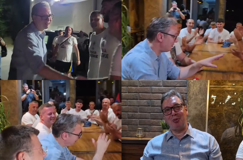 Inđijom odjekivalo "Aco Srbine"; Vučić: "Posle toliko pređenih kilometara, red je bio da malo odmore" VIDEO