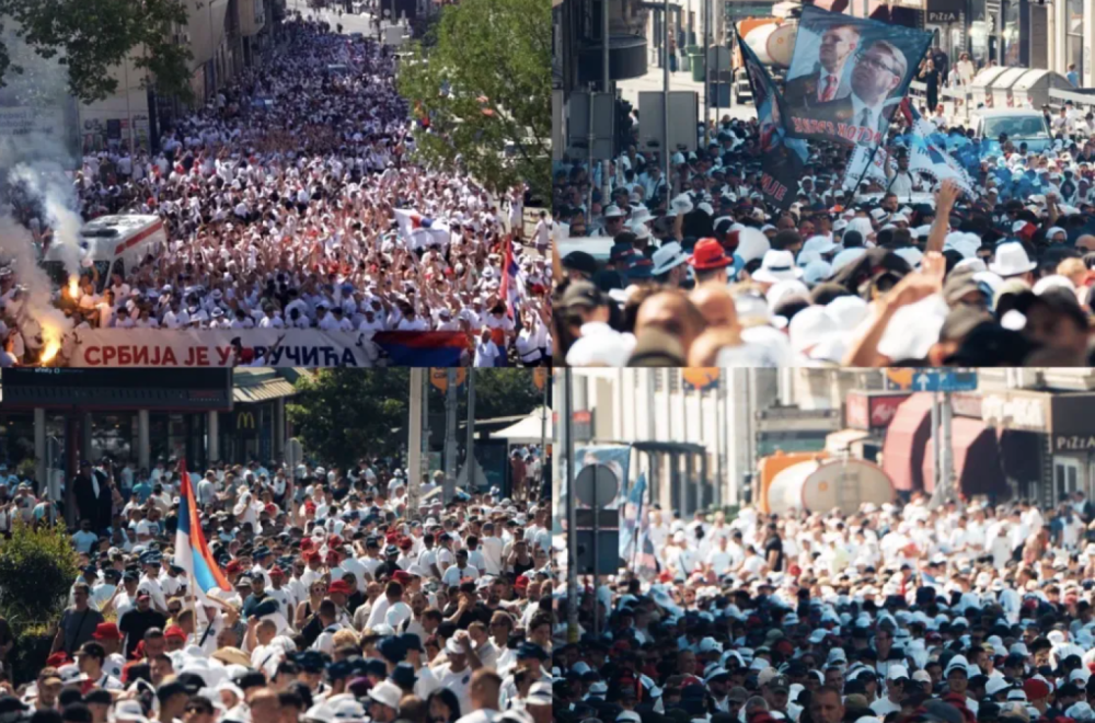 Divne scene, reke ljudi stižu u Beograd; Mladi uz Vučića i Srbiju; Bajkeri stigli ispred Skupštine FOTO/VIDEO