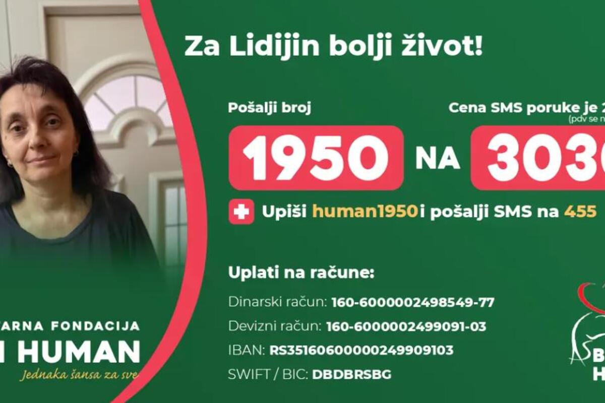Humanitarna pomoć za Lidiju Krstić