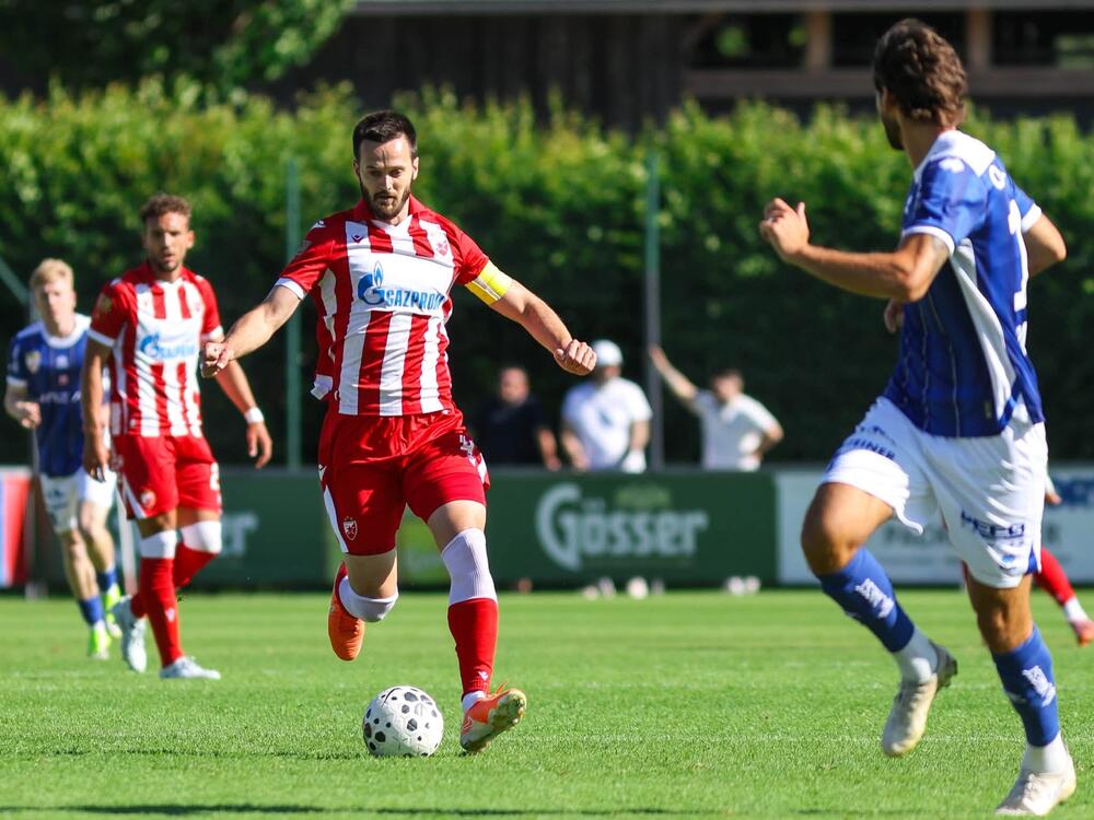 FK Crvena zvezda, FK Blau Vajs Linc, Mirko Ivanić, Prijateljska utakmica