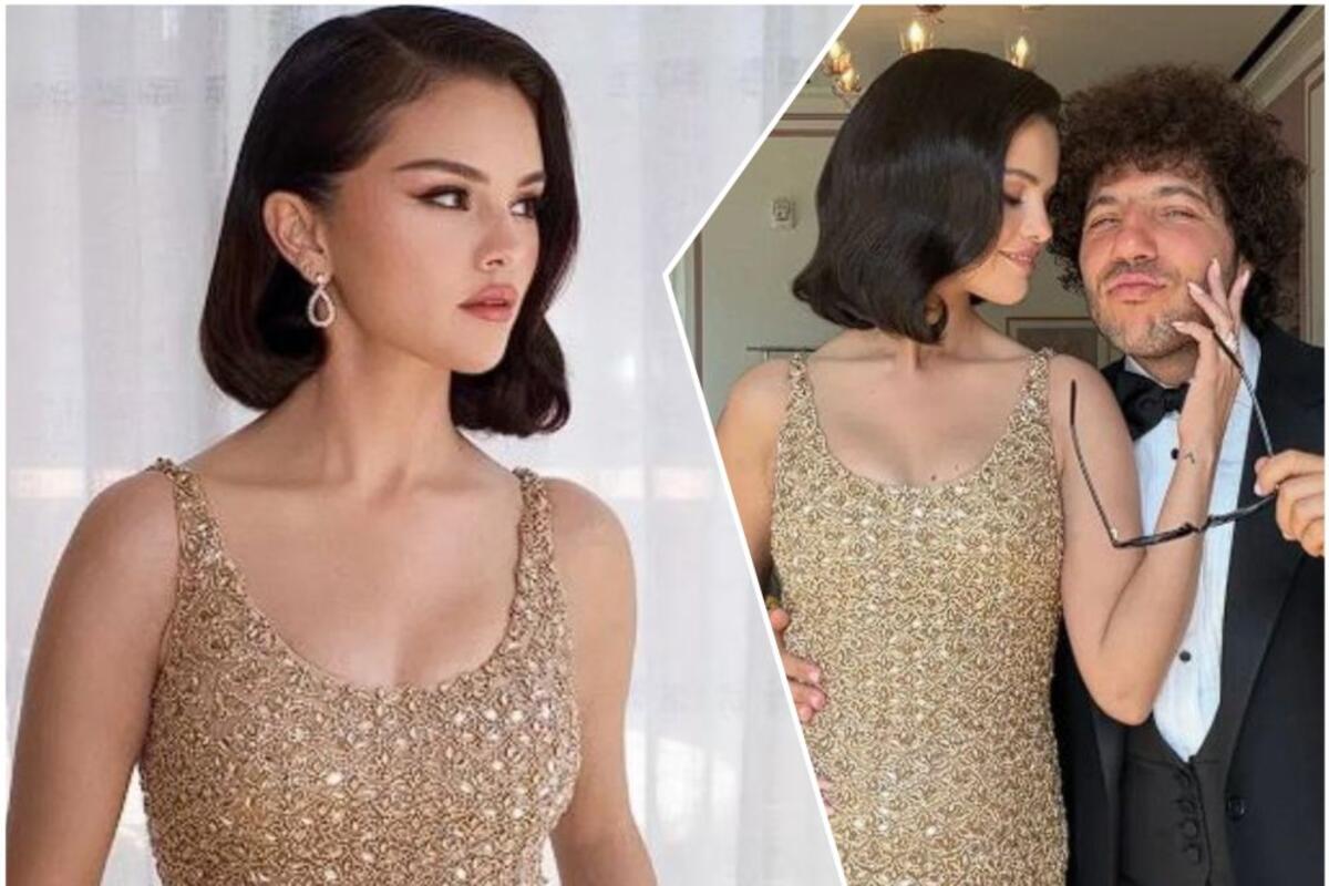 Haljina Selene Gomez na venčanju Tejlor Svift