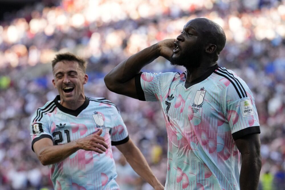 Slavlje Romelua Lukakua na utakmici SAD-a i Belgije u osmini finala Svetskog prvenstva 2026. godine