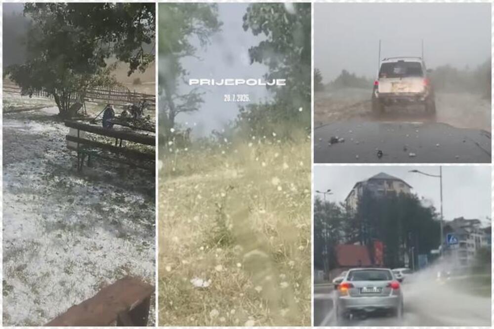 Jako nevreme u Srbiji u Prijepolju