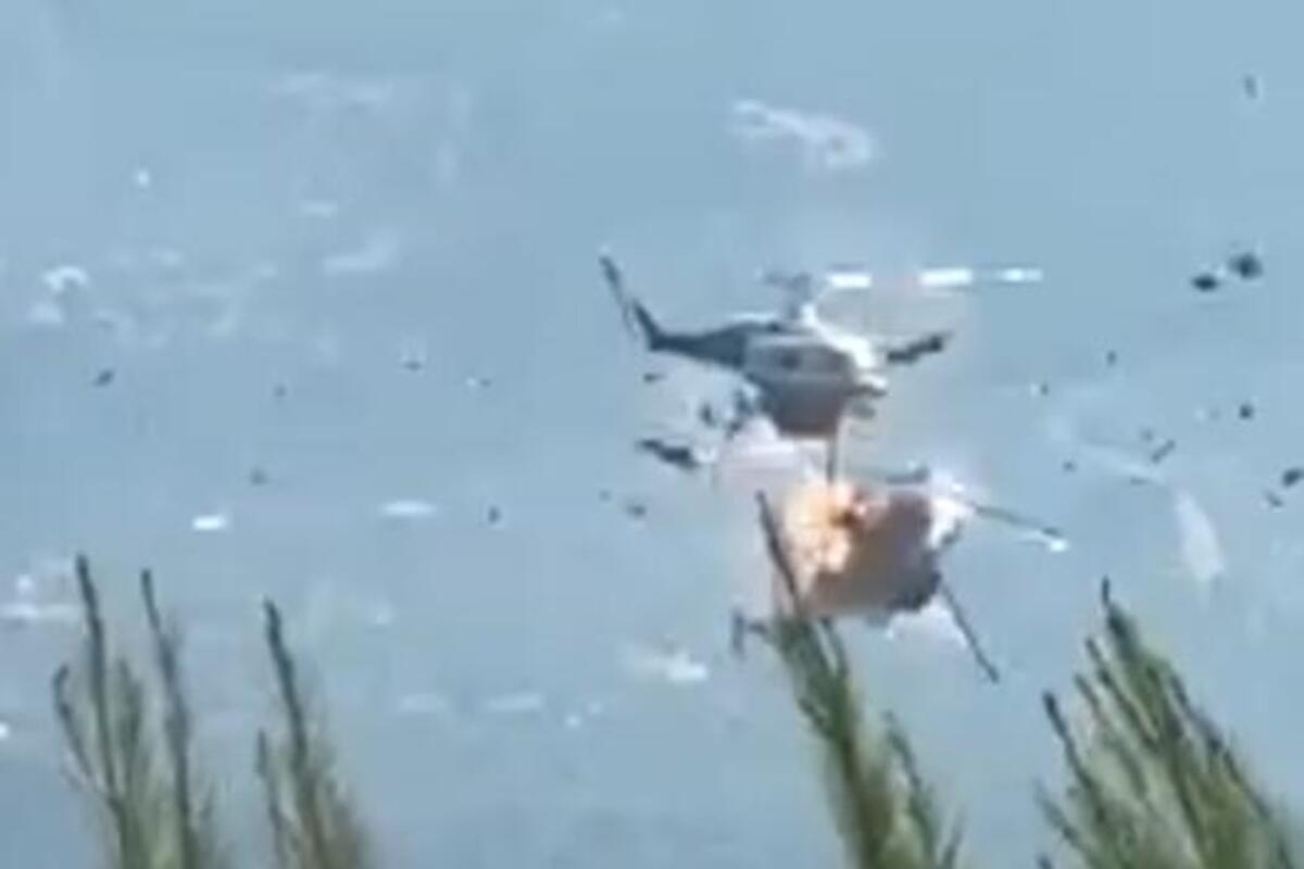 Trenutak sudara dva helikoptera u Grčkoj
