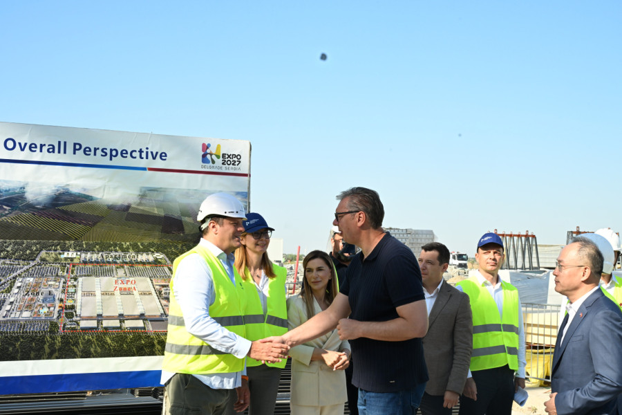 Vučić na EXPO gradilištu: Radimo velike stvari za budućnost Srbije; Stiže još 400 radnika iz Kine FOTO/VIDEO