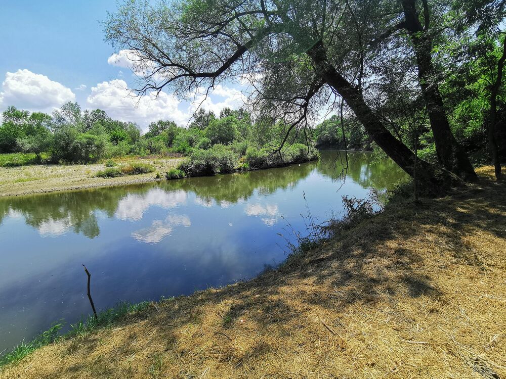 plaža, jezero