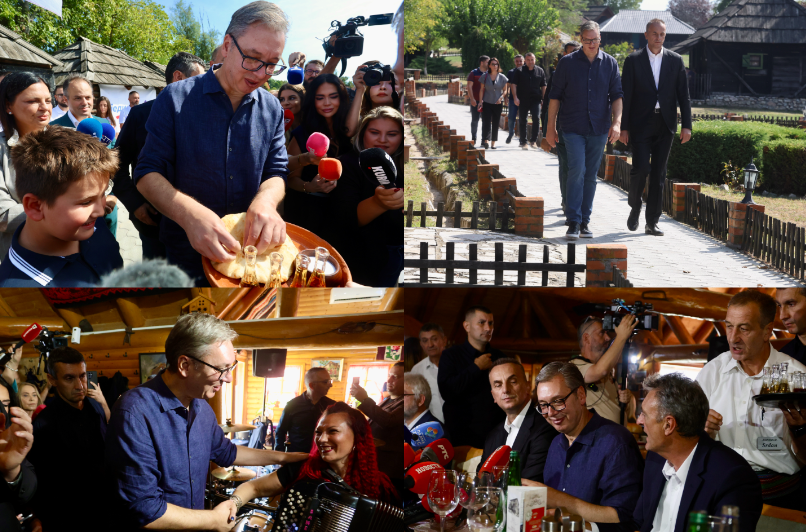 Vučić u Velikoj Plani; Dočekao ga veliki broj ljudi; "Dosta nam je podela, hoćemo ujedinjenu Srbiju" VIDEO