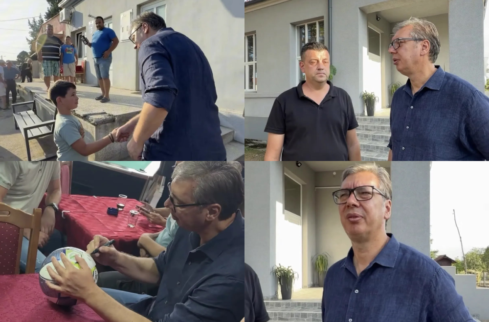 Vučić u selima oko Smederevske Palanke; Razgovara sa narodom; Posetio manastir Pinosava FOTO/VIDEO