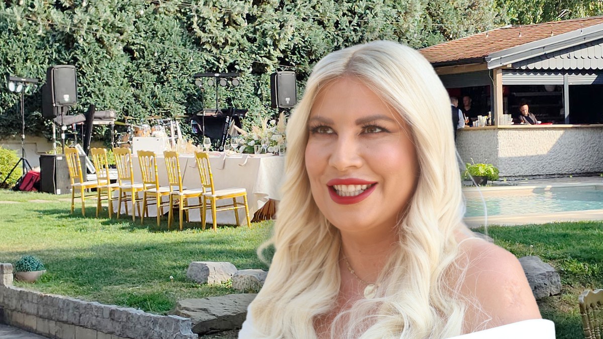 Zavirite na venčanje Dee Đurđević, zlatni noževi, mladenački sto pored bazena