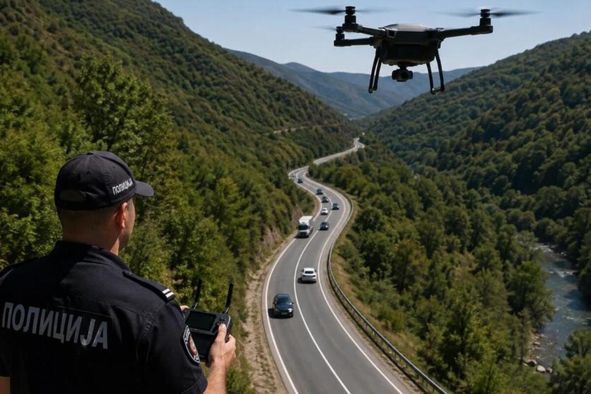 Saobraćajna policija dronom snima prekršaje