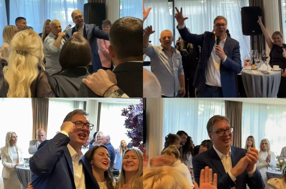 Vučić zapevao čuvenu pesmu "A sad adio..."; "Oni se stide srpskog pozdrava, a ja ću uvek da se ponosim" VIDEO