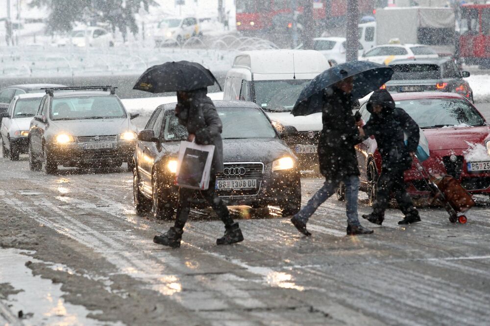 Sneg, zima, beograd, Ulice Beograda