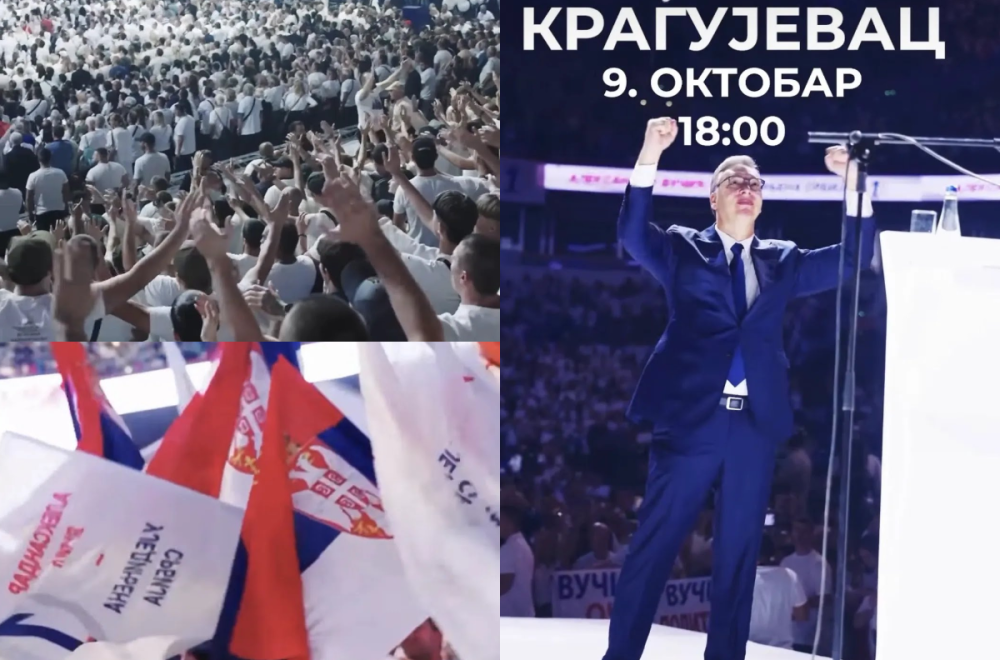Vučić najavio skup u srcu Šumadije: "Ujedinjeni za Srbiju! Vidimo se u Kragujevcu" VIDEO