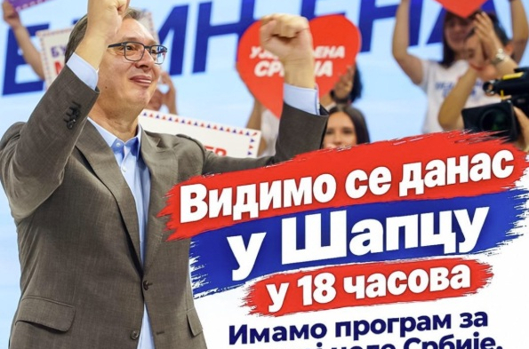 Vučić pozvao sve građane na veliki skup u Šapcu; "Imamo program za razvoj cele Srbije"