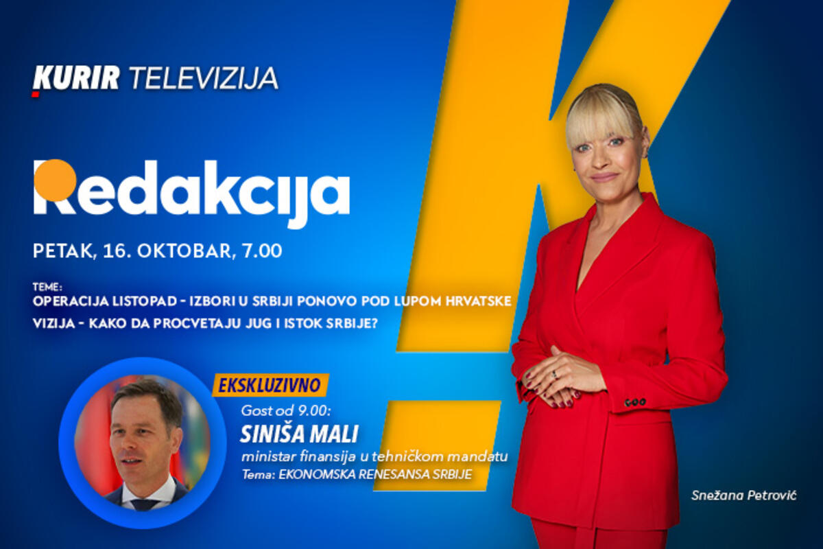 Emisija "Redakcija" za petak, 16. oktobar 2026. godine