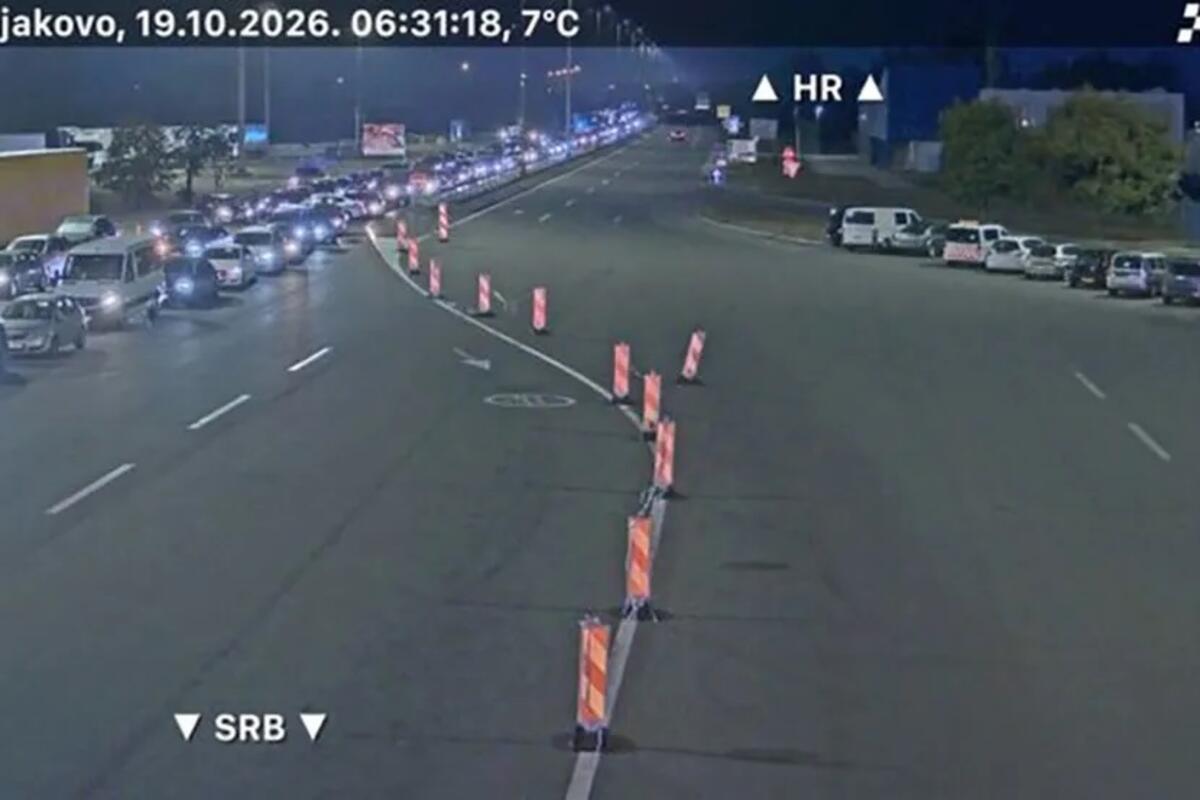 Kilometarske kolone na prelazima Bajakovo i Tovarnik