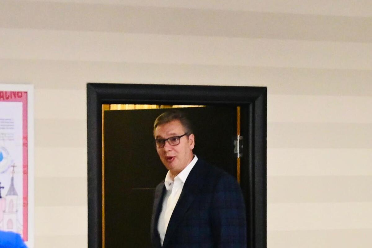 Aleksandar Vučić stigao u izborni štab