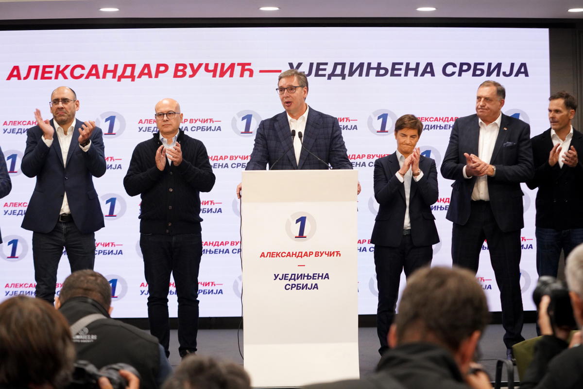Vučić: Pobedila je politika Nataše Kandić; Imaćemo oko 105 mandata, 