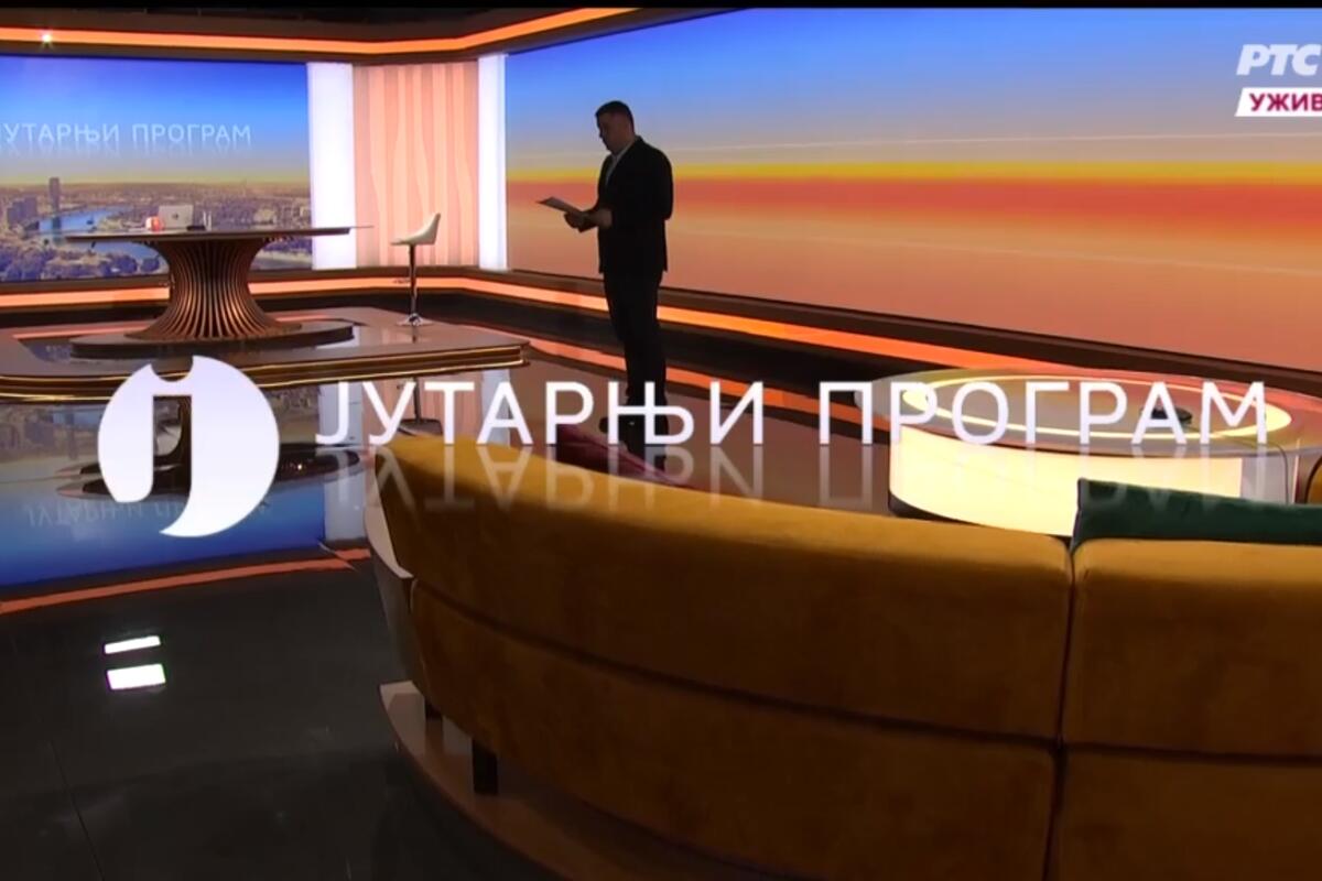 Goran Stepić vodi Jutarnji program na RTS-u