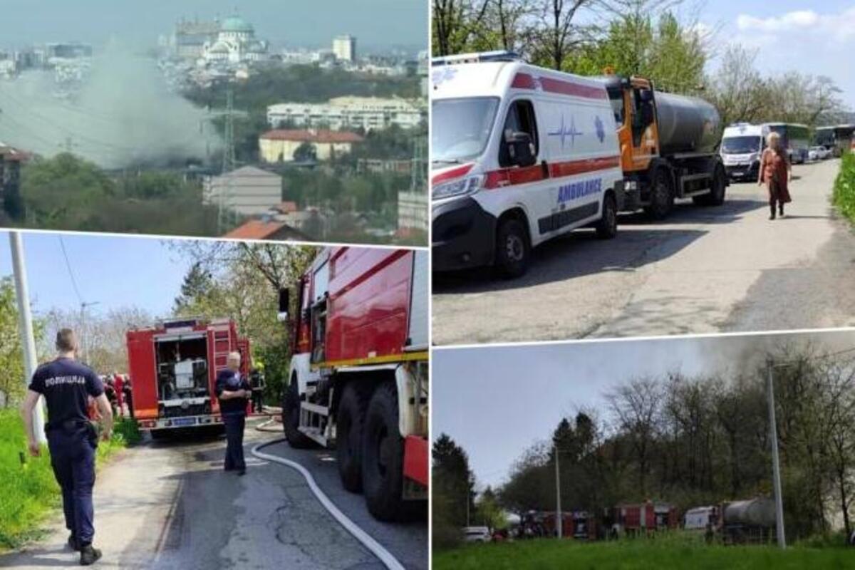 Požar u objektu Geološkog instituta Srbije