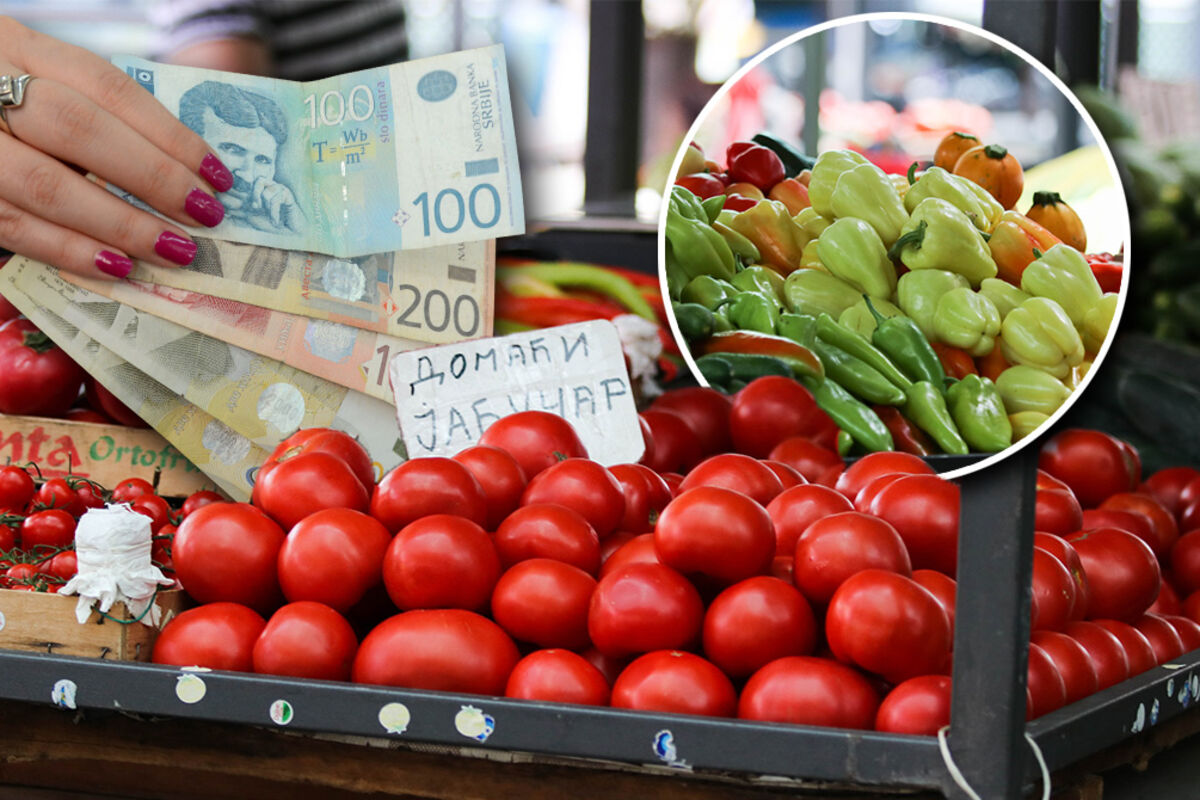 Cena povrća i voća u Srbiji u aprilu 2026. godine