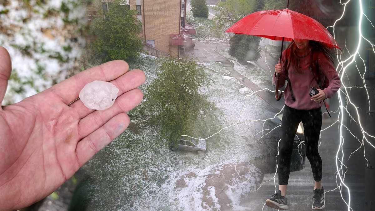 (Radarski snimci) Nevreme u Srbiji: Počinju pljuskovi sa grmljavinom i grad, RHMZ poslao upozorenje