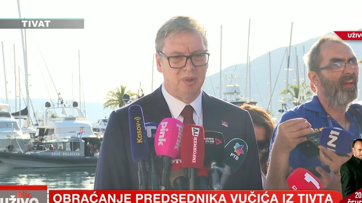Vučić iz Tivta: "I ranije su pričali o mom ubistvu, osećam se sigurno