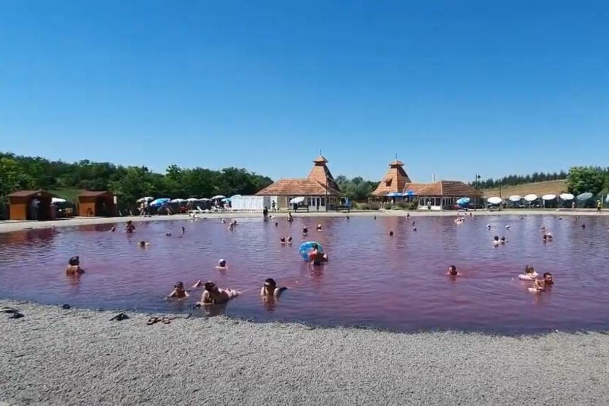 Ružičasto jezero u blizini Subotice