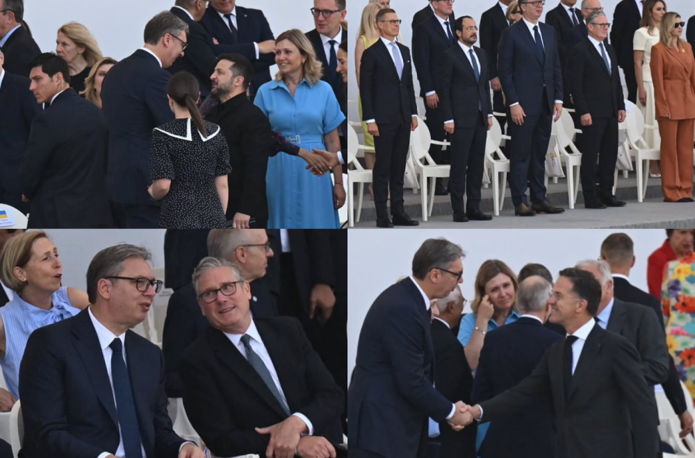 Vučić prvi predsednik Srbije koji je na proslavi nacionalnog praznika; Prvi red i velika čast za Srbiju FOTO
