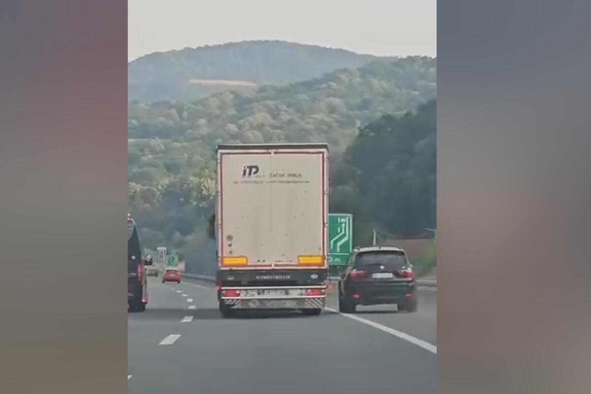 Na auto-putu Miloš Veliko vozač obilazio sva vozila zaustavnom trakom