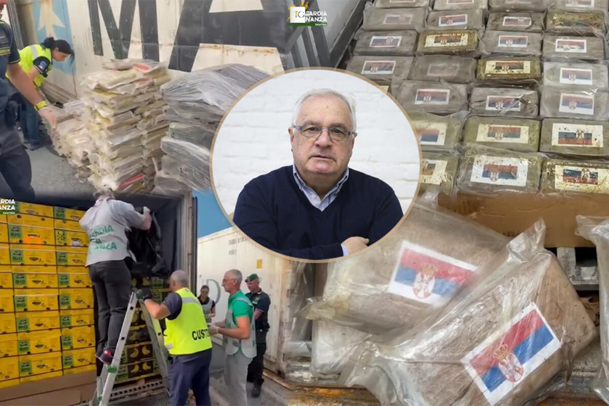 Božidar Spasić o zapleni 770 kilograma kokaina sa srpskom zastavom