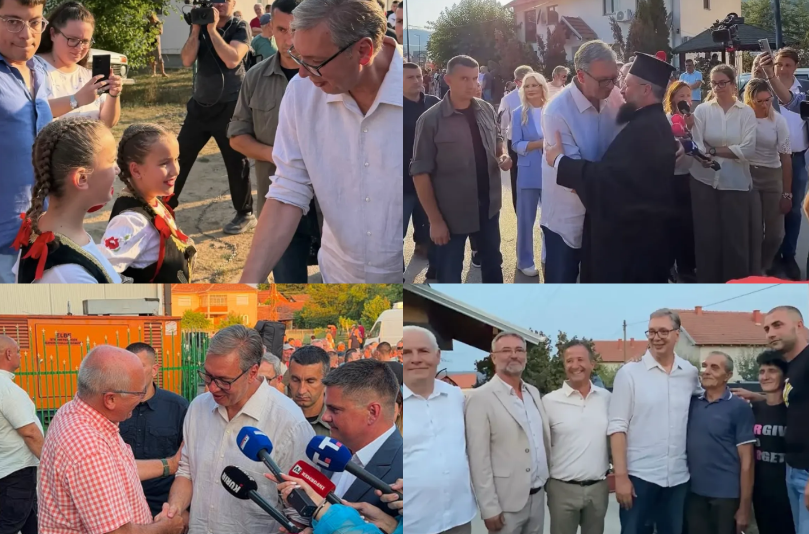 Vučić razgovarao sa narodom u Medveđi, Lebanu i Bojniku; Rešavao probleme i obišao socijalno ugrožene porodice