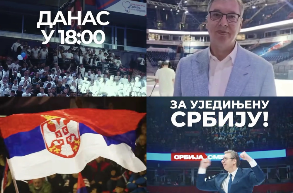 Vučić objavio moćan spot; Oglasio se i najavio: "Vidimo se večeras u 18 časova u Areni" VIDEO